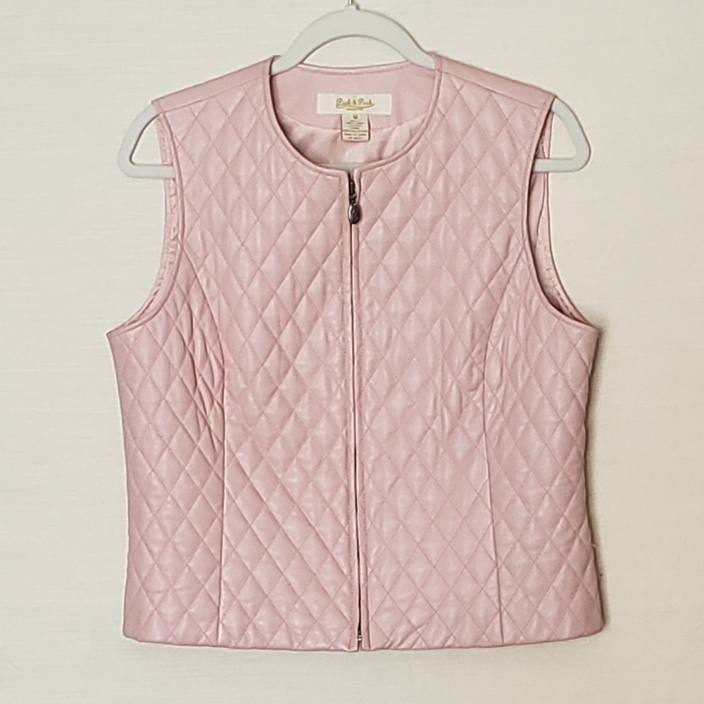 Peck & Peck leather vest